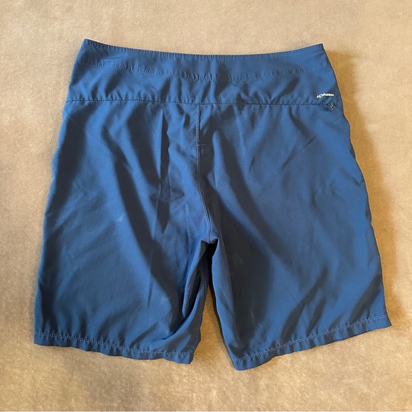 Hurley Navy Blue Board Shorts Summer Solid Swim Trunks Linerless - Picture 2 of 3